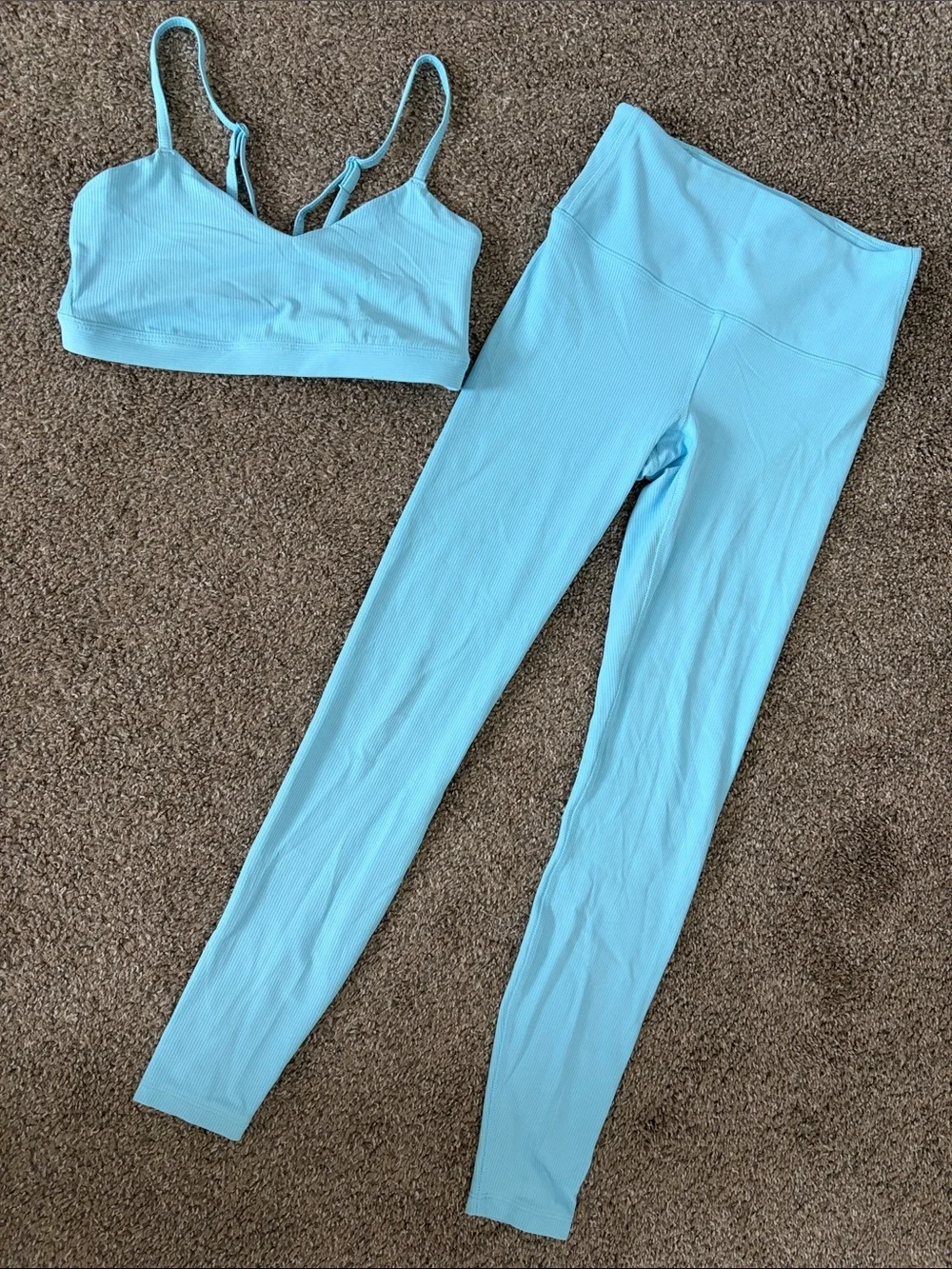 All In Motion Ribbed High Waisted Workout Leggings